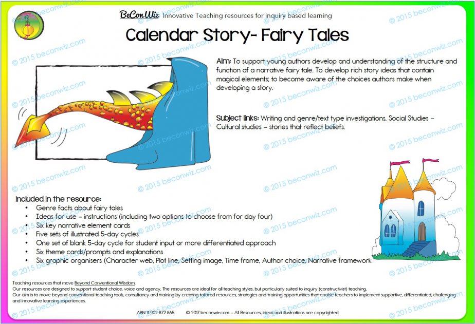 Fairy Tale Calendar Routine