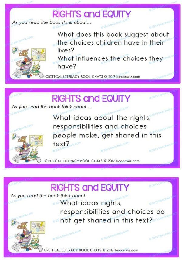 Children’s Rights Book Chat Cards