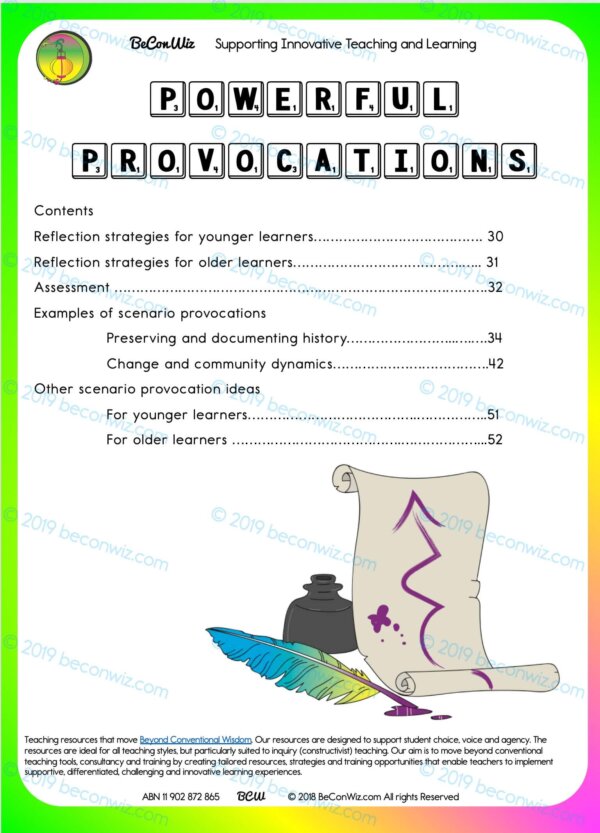 POWERFUL PROVOCATIONS: SCENARIOS