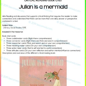 READING – BOOK CHAT - JULIAN IS A MERMAID