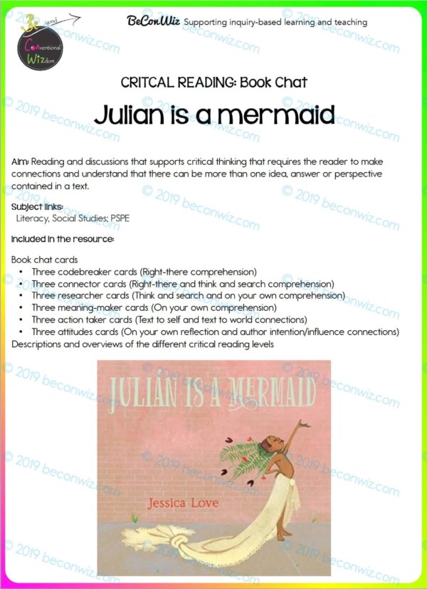 READING – BOOK CHAT - JULIAN IS A MERMAID